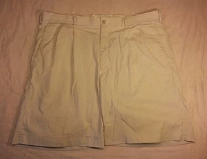 Alan Flusser Golf 40 Men's Pleated Cotton Gray Striped Dress Shorts - Picture 1 of 6
