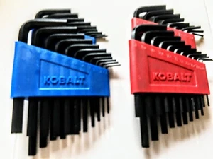 KOBALT SAE/METRIC ALLEN SET 40 PCS FREE USA SHIPPING - Picture 1 of 4