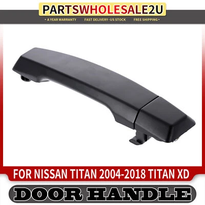 Manija de puerta exterior trasera izquierda/derecha negra para Nissan Titan XD 2016-2018 Foto 1 de 4