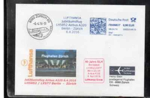 LUFTHANSA JUBILEE FLIGHT BERLIN - ZURICH 2016 FRANKIT METER - Picture 1 of 1