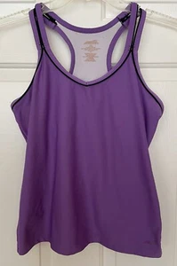 Avia Women's Athletic Purple Racerback Tank Top Shirt Size Large - Picture 1 of 3