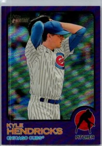 2022 Topps Heritage #235 Kyle Hendricks Chrome Hot Box Refractor mint - Picture 1 of 2