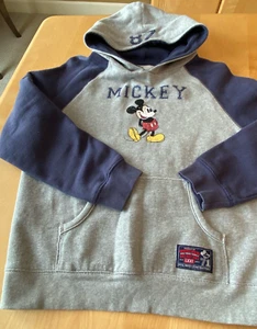 DISNEY PARKS Mickey Mouse HOODIE SWEATSHIRT YOUTH SZ L - Picture 1 of 8