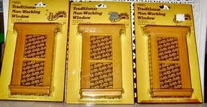 Houseworks Wooden Dollhouse Traditional Non Working Windows Set Of 3 - Picture 1 of 5