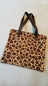 JAY GARDEN leopard print tote bag, shoulder bag, book bag, grocery bag - Picture 1 of 5