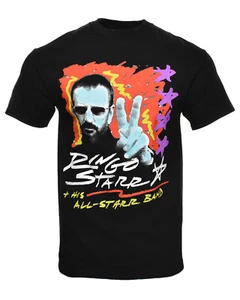 Camiseta de neón vintage Ringo All Starr Band 2003 de los Beatles música gira de conciertos - M - Imagen 1 de 6