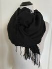 Los Angeles Boutique Blanket Scarf Black Classic Pashmina Shawl Italy Luxurious