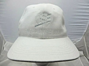 Power Workers Union baseball Hat Cap adjustable buckle white  - Picture 1 of 4