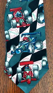 Cravatta uomo Tabasco design auto Indy - Foto 1 di 8
