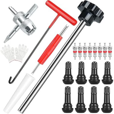 22x Tire Valve Stem Core Replacement Tool Kit TR413 Valve Core Remover Installer - Image 1 of 4