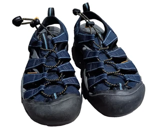 KEEN Newport H2 Closed Toe Water Sandal Hiking Trail Navy Blue / Grey Women's 9 - Picture 1 of 16