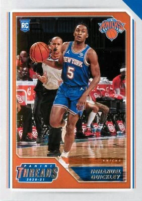 Immanuel Quickley 2020-21 Chronicles Basketball Panini Threads Rookie Card #100 - Image 1 of 2