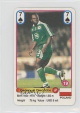 2002 Football Stars New Season Playing Cards Emmanuel Olisadebe #7S Rookie RC