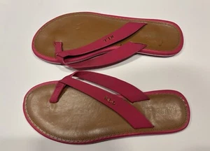 Lauren Ralph Lauren Womens Size 6 Pink Slip On Thong Flip Flop Sandals - Picture 1 of 4