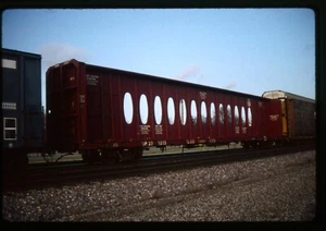 Railroad Slide - Union Pacific Center Beam Flat Car 1991 Elmhurst IL Freight - Bild 1 von 1