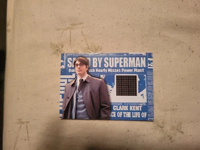 CLARK KENT TRENCH COAT Movie Memorabilia 2006 Topps card Superman Returns - Image 1 of 2