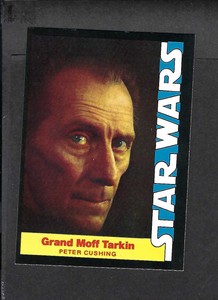 1977 Wonder Bread Star Wars Stickers Grand Moff Tarkin Peter Cushing #6 MINT 2