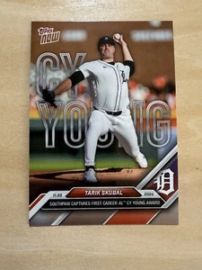 2024 MLB Topps NOW OS3 OS-3 TARIK SKUBAL WINS CY YOUNG DETROIT TIGERS - Picture 1 of 2
