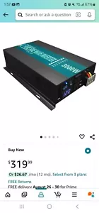 Reliable 3000W High Efficiency Pure Sine Wave Solar Power Inverter 12V 120V 60Hz - Picture 1 of 9