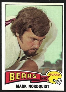 1975 Topps Football #337 Mark Nordquist Pacific Chicago Bears ex como nuevo + A - Imagen 1 de 2