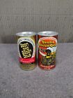 2 BEAN AND BACON DAYS 1978-79  AUGUSTA WISCONSIN PULL TAB BEER CANS Empty   