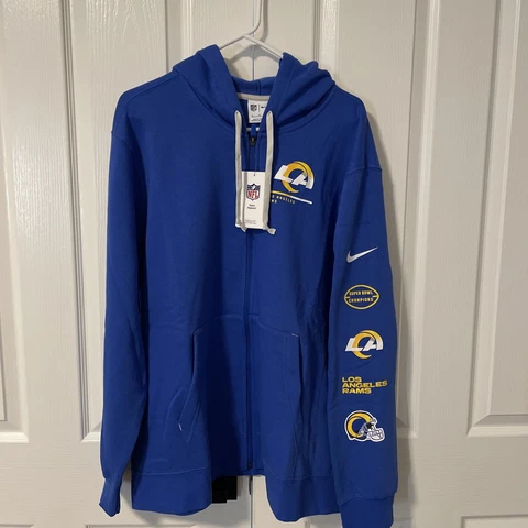 Nike NFL LA Rams Zip Up Hoodie Size XLarge Brand New/w Tags Cover