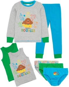 Conjunto de pijama Hey Duggee multicolor manga larga pierna larga unisex niños - Imagen 1 de 39