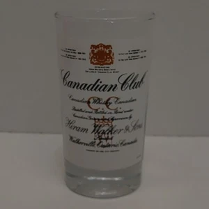 Vaso de bar de whisky Canadian Club vintage coleccionable hombre cueva barware - Imagen 1 de 3