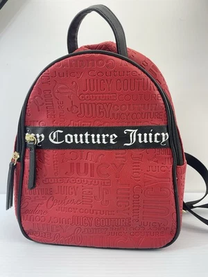 MINI MOCHILA MONEDERO JUICY COUTURE NEGRO Y ROJO Foto 1 de 4