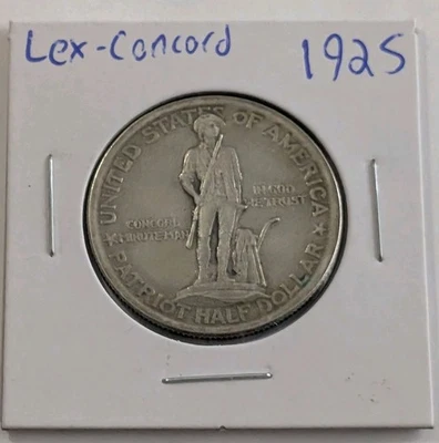 1925-P Philadelphia Lexington Concord Commemorative Silver Half Dollar  - Image 1 of 3