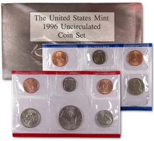 1996 United States Mint Uncirculated Coin P & D Set OGP Includes "W" Dime! - Picture 1 of 1