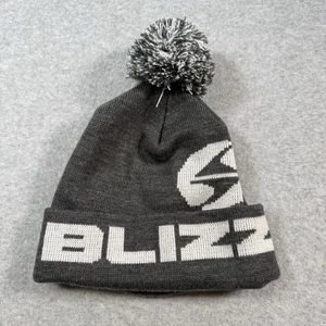 BLIZZARD Ski Beanie Bommel Oberteil grau OS Skifahren Gorpcore Canada Made - Bild 1 von 7