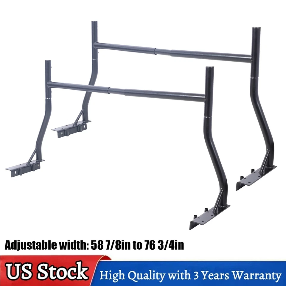 For GMC Sierra 1500 2500 HD Adjustable Truck Bed Rack Ladder Kayak Rack 800lbs Foto 1 de 4