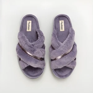 Mujer Espuma con Memoria Invierno Zapatillas Cálidas Confort Talla 9-10 - Imagen 1 de 5