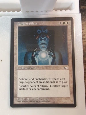 Aura of Silence Weatherlight Magic: The Gathering Card - Image 1 of 2