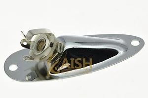 E Gitarre Wagenheber Platte ST Boot Jack Platte Chrom für Strat - Bild 1 von 2