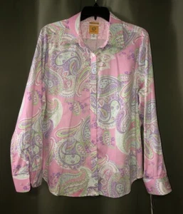 NEU mit Etikett - Damen - Button Down Bluse - Gr. 16 - Paisley - Kragen - von Ruby Rd. - Bild 1 von 4
