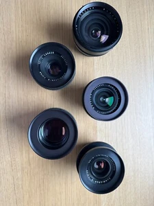 1970's Leica R EF Mount Set - Duclos Cine Mod - 19mm, 24mm, 35mm, 50mm, 90mm - Picture 1 of 9