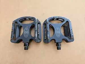 Easton FlatBoy Metal Platform Pedals Left + Right Set 9/16" Black - Picture 1 of 9