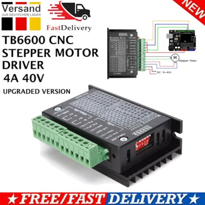 MARKENLOS TB6600 Nema 17 Stepper Motor Driver 4A 2/4 Phase Schrittmotor Treiber Controller
