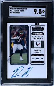 2022 Contenders Dameon Pierce Rookie Ticket Auto #111 SGC 9.5 - Picture 1 of 2