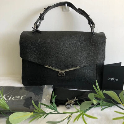 Bandolera de cuero Botkier Valentina, negra, nueva con etiquetas Foto 1 de 4