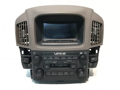99-03 LEXUS RX300 RADIO CARA AC CONTROL CLIMA NEGRO MOLDURA FABRICANTE DE EQUIPOS ORIGINALES 86110-48030 Foto 1 de 4