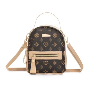 Mini Geometric Graphic Hand Backpack, Women's Zipper Top Handle Purse, Small - Picture 1 of 1