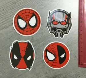 LOTTO 4 adesivi MARVEL SPIDER-MAN  DEADPOOL ANT-MAN - Bild 1 von 1