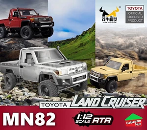 MN82 RC Pickup Truck Classic Toyota LC79 Rock Crawler 4WD 1:12 Scale Upgradable - Picture 1 of 16