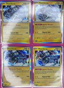 4X Pokémon TCG Thundurus 070/197 Obsidian Flames SV03 Holo Rare NM/Mint 2023 - Picture 1 of 4
