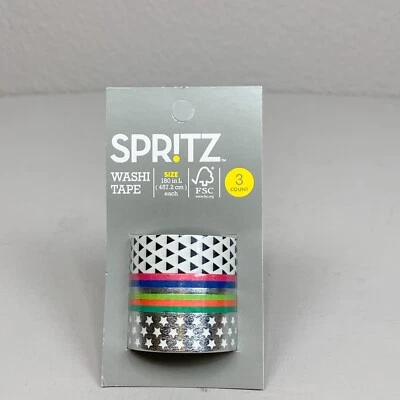 Spritz Target Set of 3 Washi Tape Rolls - Crafts, Invitations, Cards, Scrapbook - Image 1 of 3