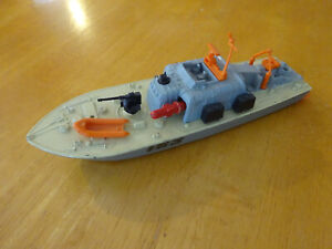 Vintage Dinky Toys Military Motor Patrol Boat, 1 missile, no box Made in England