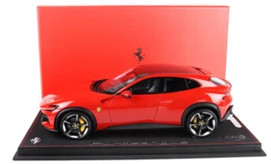 Ferrari Purosangue Rosso Corsa 322/Carbon Roof (with acrylic cover) 1:18 BBR - Picture 1 of 1